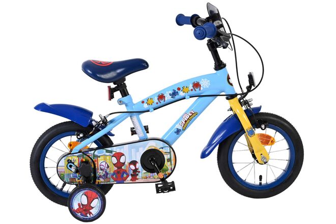 Spidey Kinderfahrrad - Jungen - 12 Zoll - Blau - Zwei Handbremsen