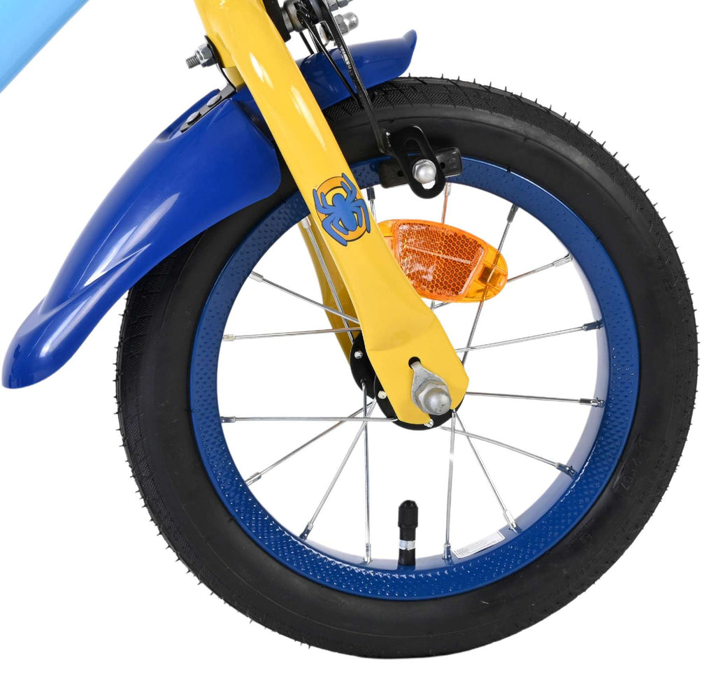 Spidey Kinderfahrrad - Jungen - 12 Zoll - Blau - Zwei Handbremsen