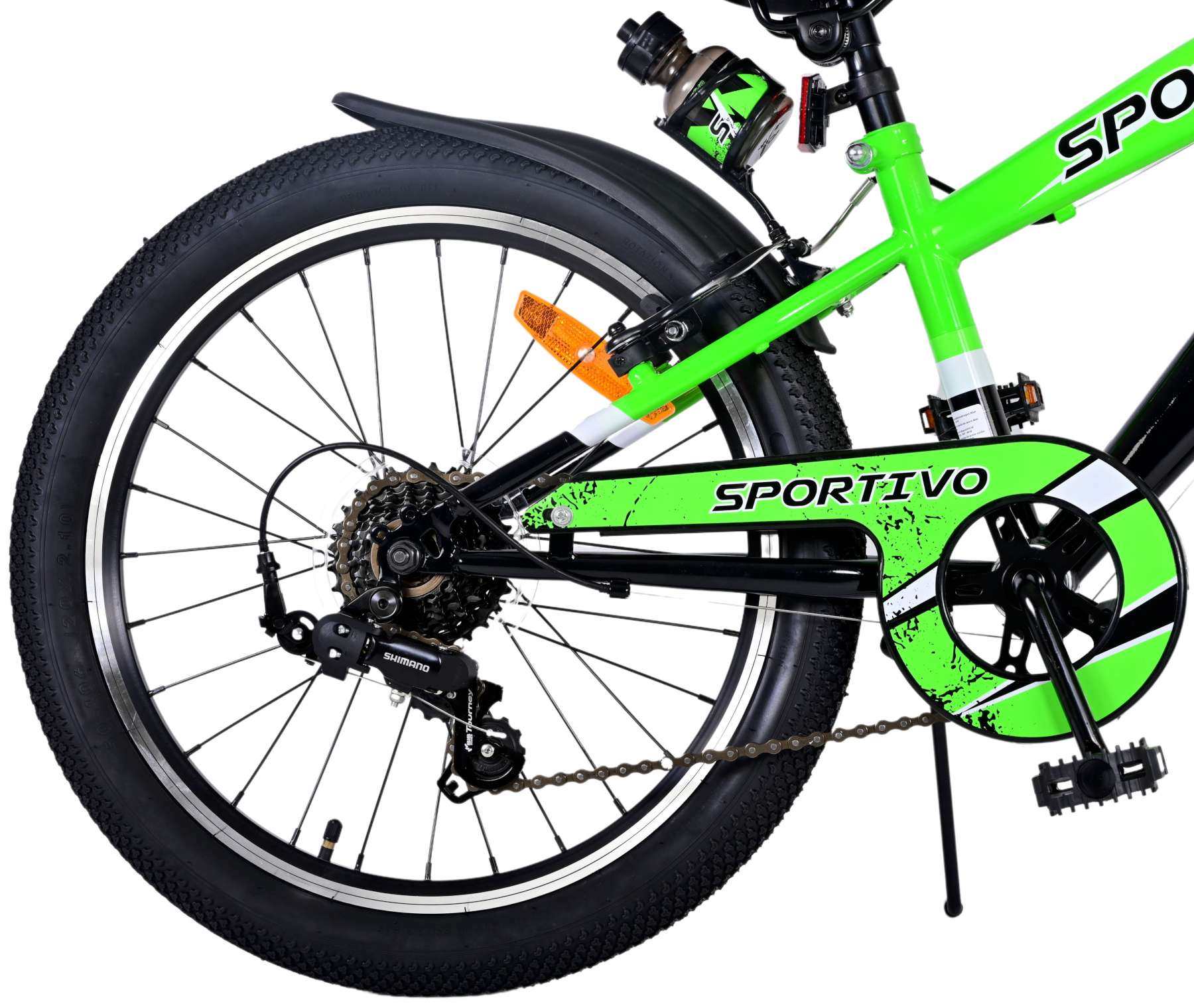 Volare Sportivo Kinderfahrrad - Jungen - 20 Zoll - Grün - 7 Gänge