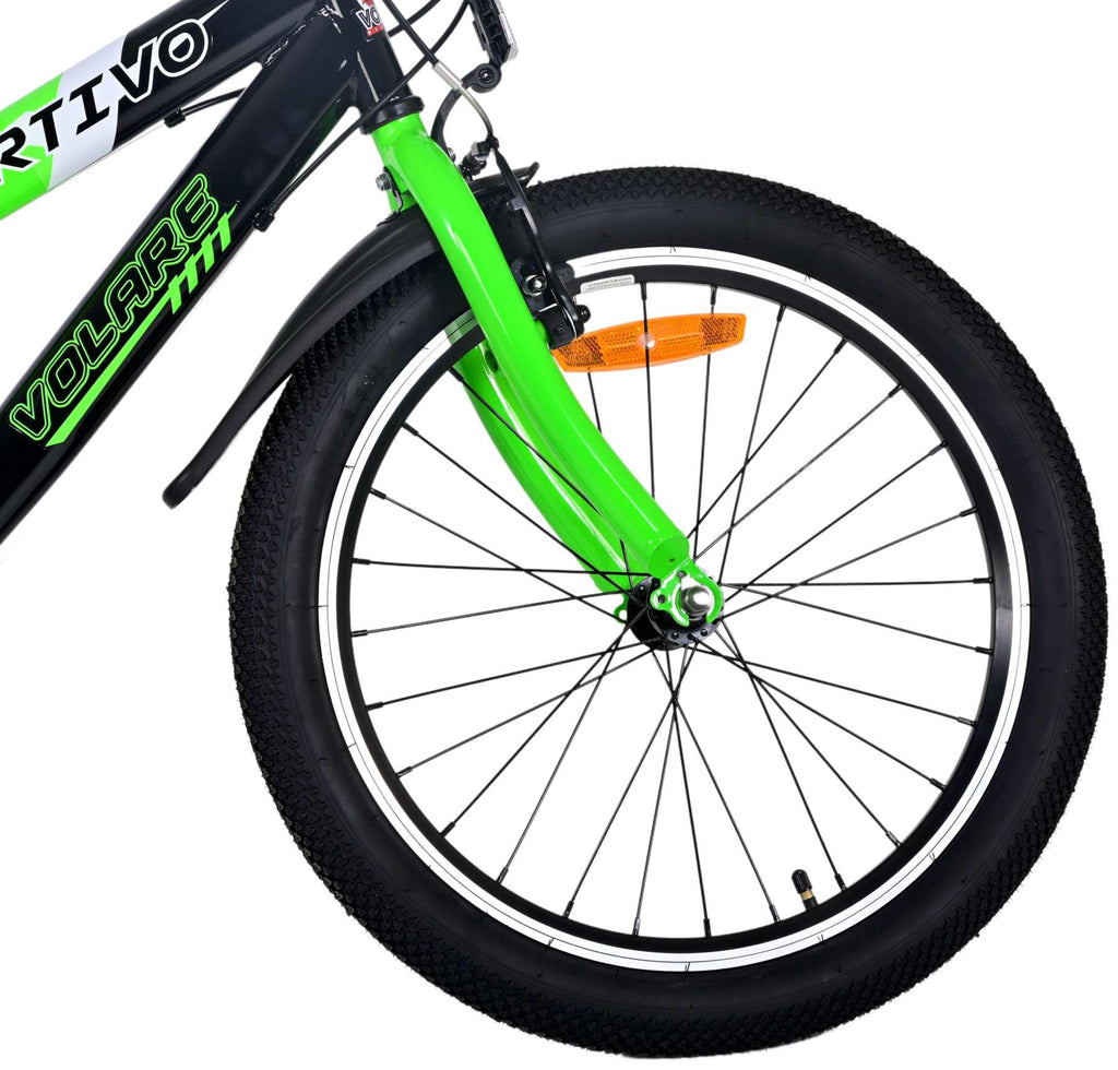 Volare Sportivo Kinderfahrrad - Jungen - 20 Zoll - Grün - 7 Gänge