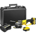 Stanley fatmax v20 18v haakse slijper (geel zwart, koffer, 2 accu's (4.0ah) en oplader (4a) inbegrepen)
