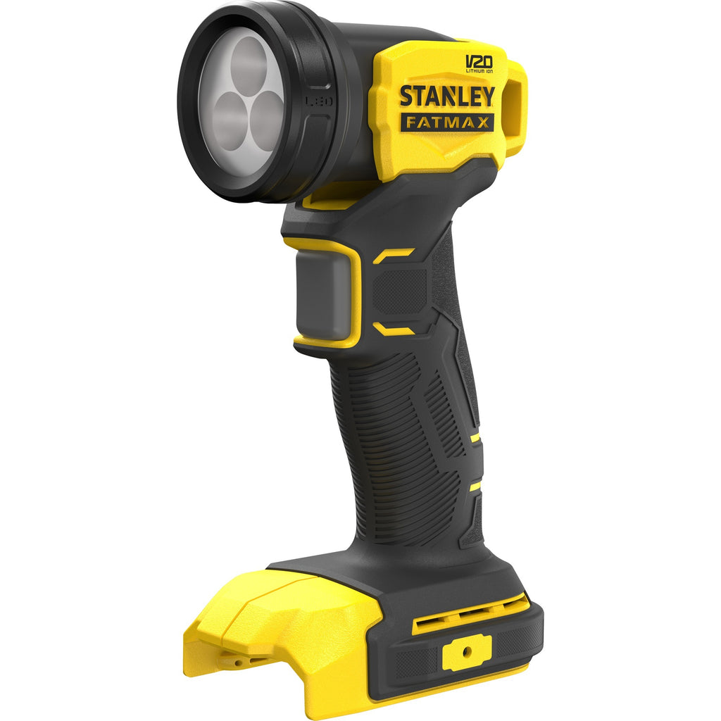 Stanley fatmax v20 18v led lamp met draaibare kop werklamp (geel zwart, accu en oplader niet inbegrepen)