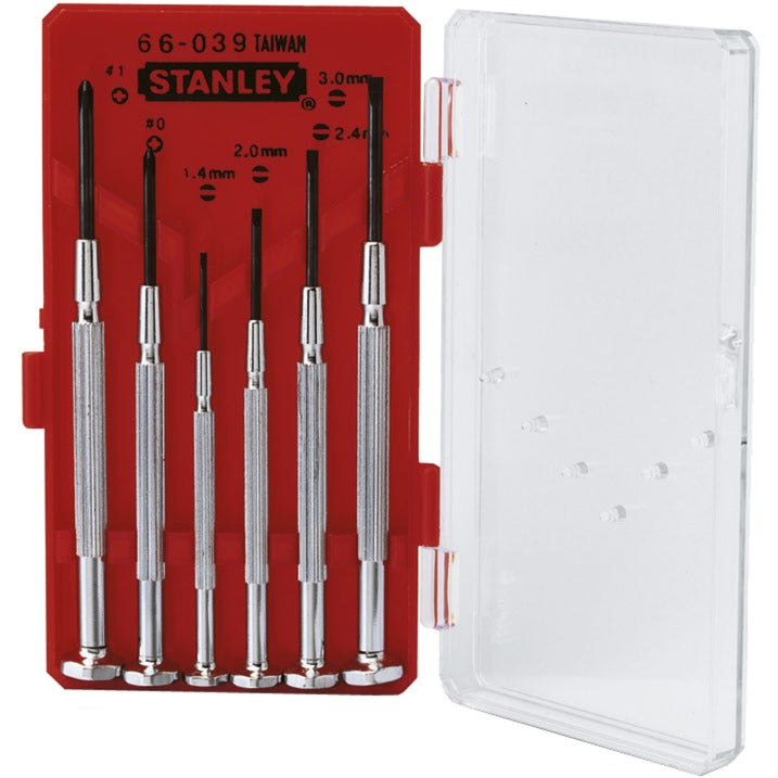 Stanley horlogemakers schroevendraaierset (6-delig)