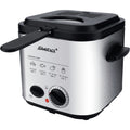 Steba df95f - minifriteuse fondue frituurpan (roestvrij staal zwart, 1,25 liter)
