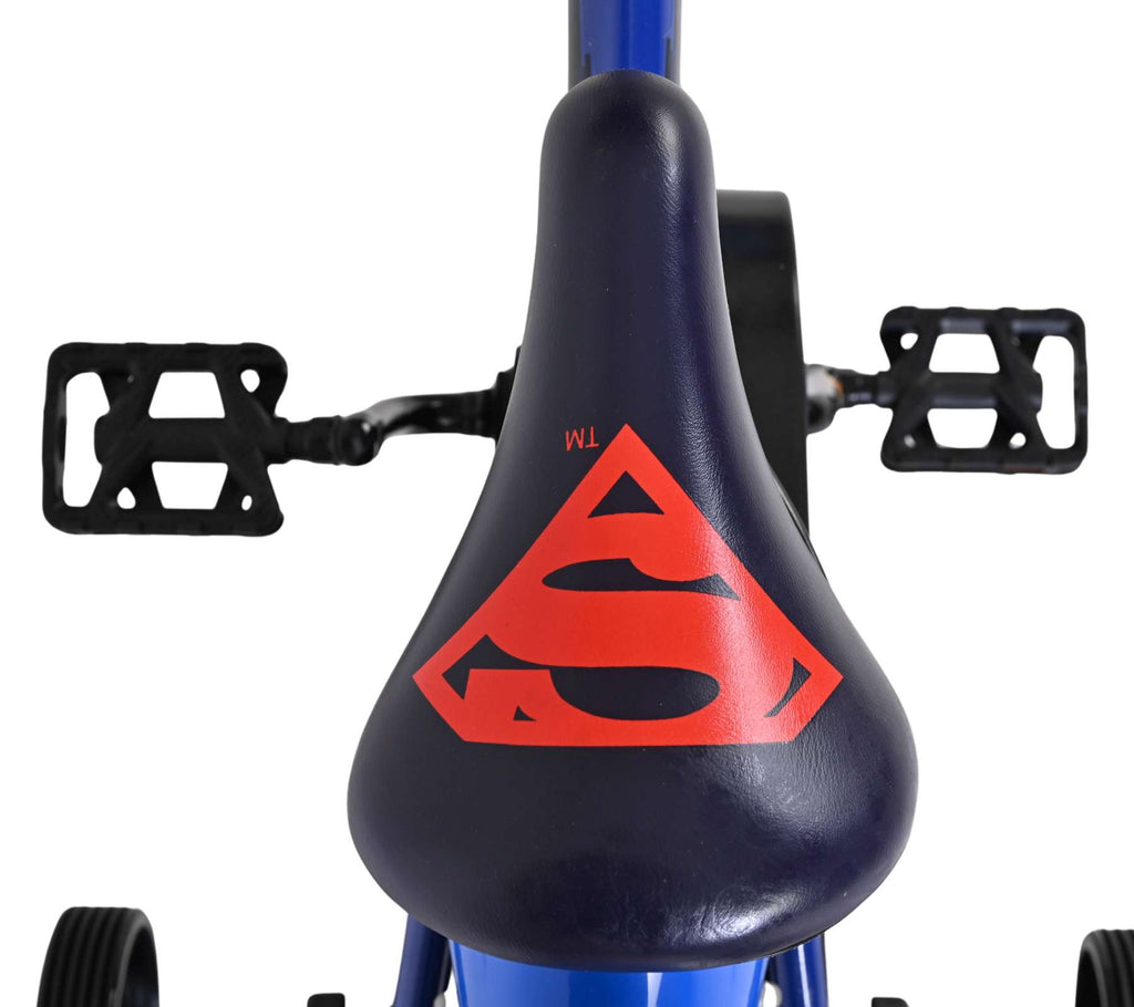 Volare superman kinderfiets - jongens - 14 inch - blauw - twee handremmen