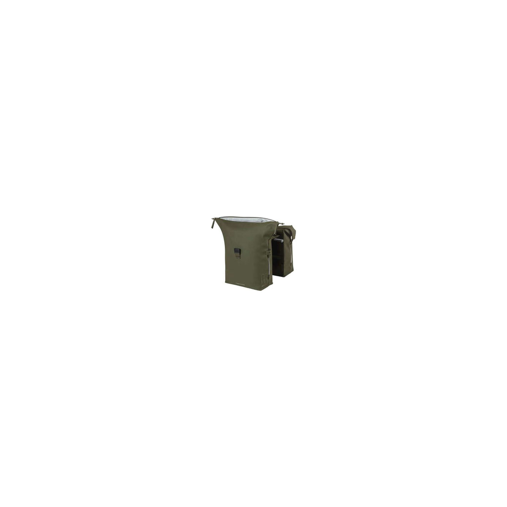 Basil dubbele fietstas soho nordlicht mik 41 liter 15 x 31 x 38 cm - moss green