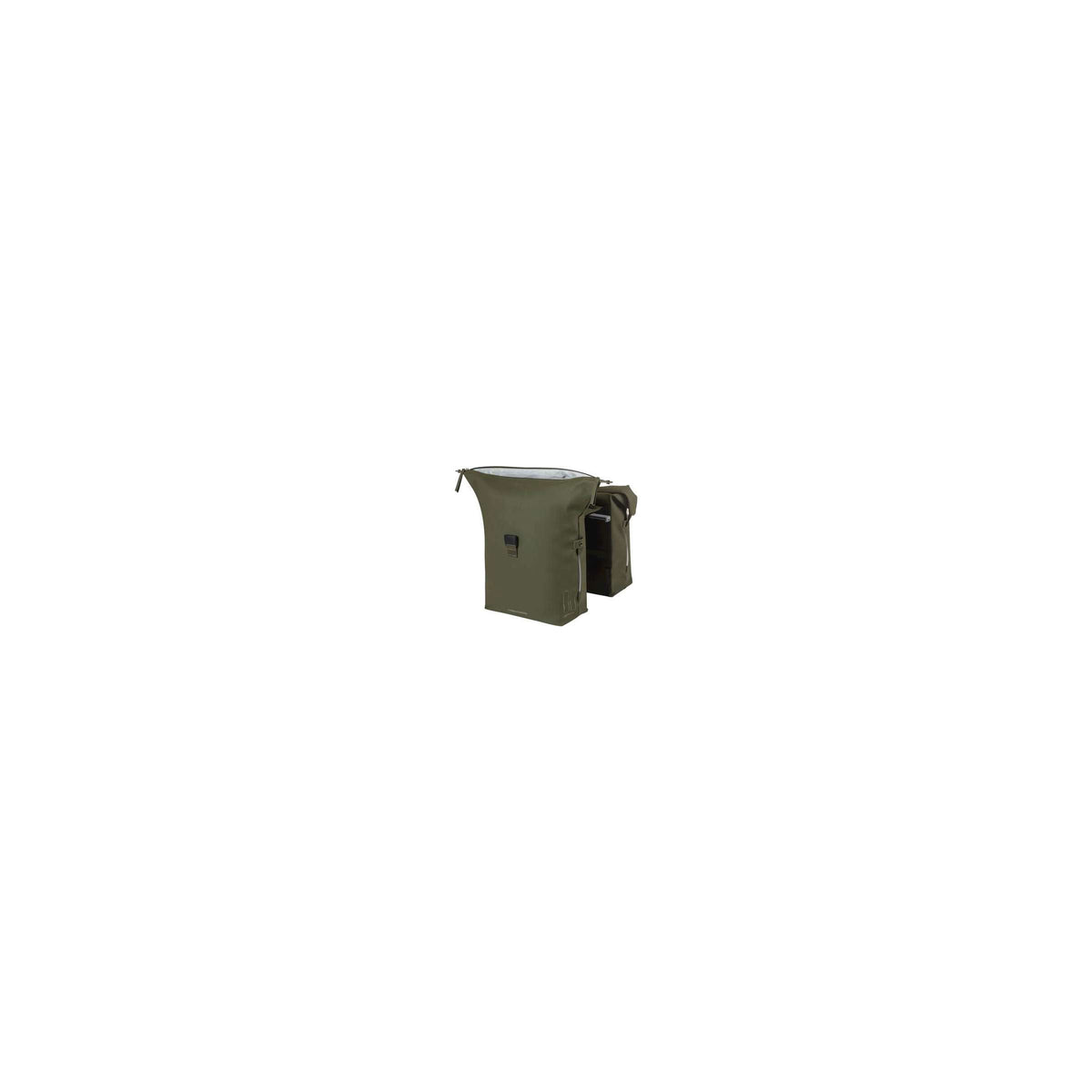 Basil dubbele fietstas soho nordlicht mik 41 liter 15 x 31 x 38 cm - moss green