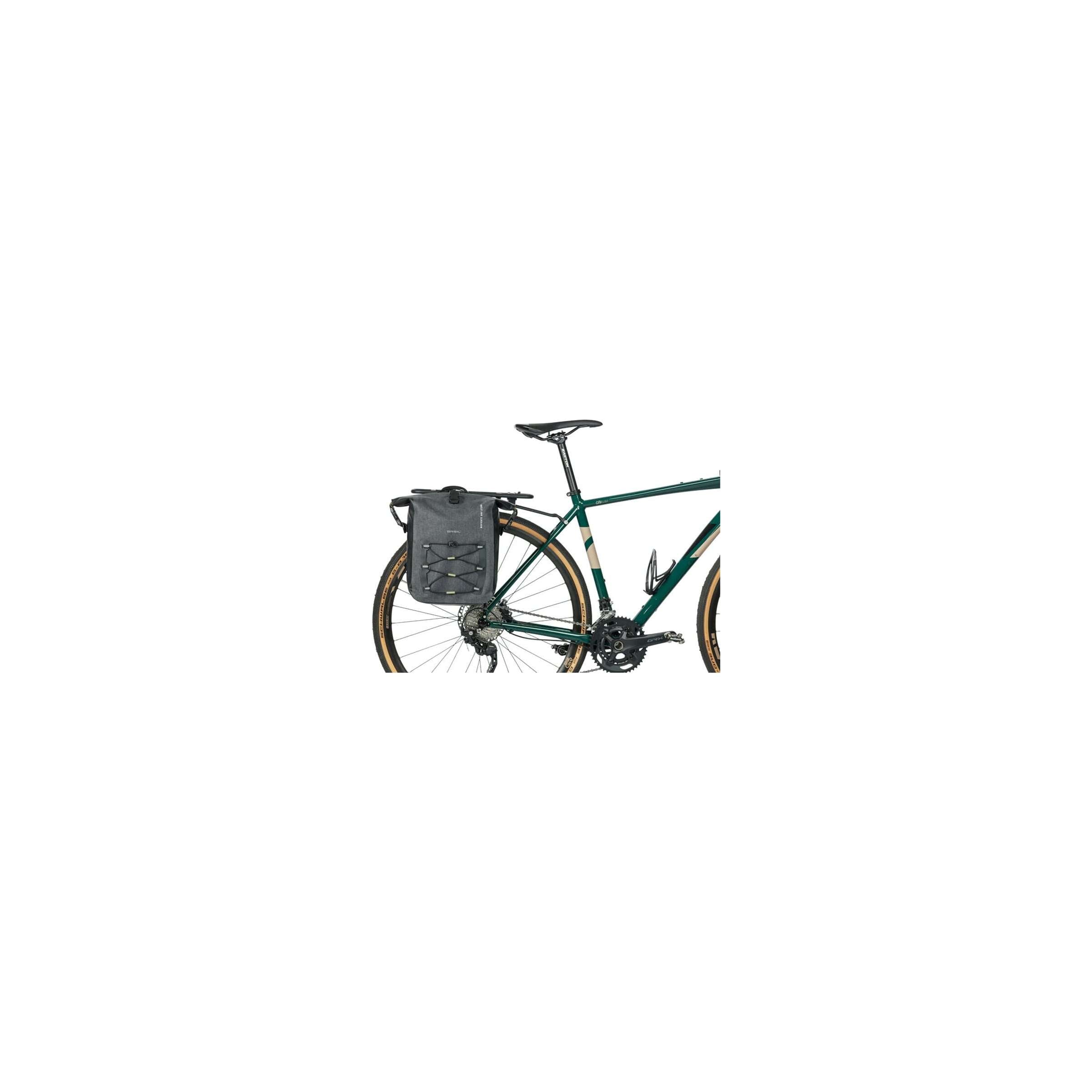 Basil Navigator Storm fietstas M - Sportieve en functionele enkele fietstas - Waterdicht - Zwart