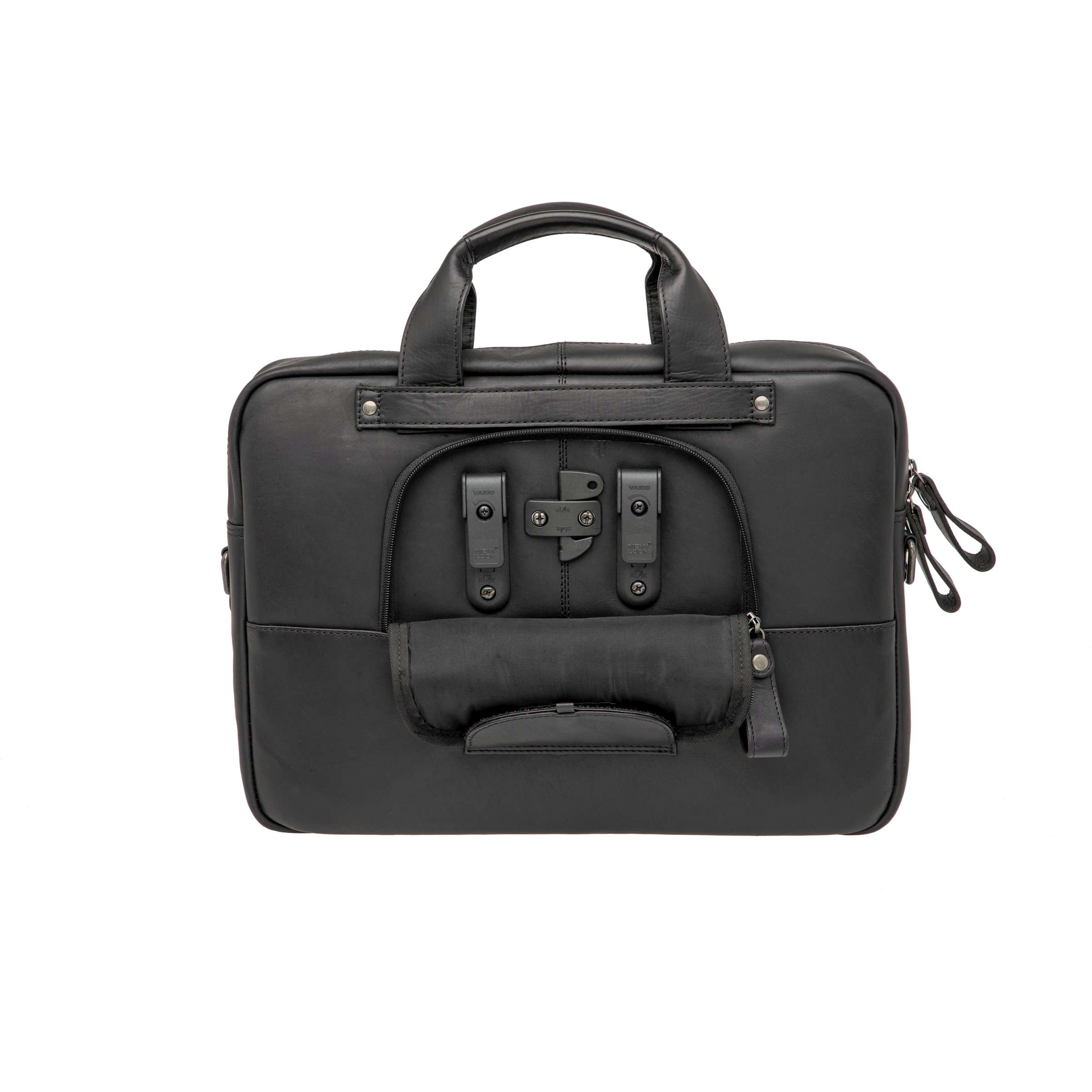 Neue Looxs Laptoptasche Luko aus Leder, 7,5 l, schwarz