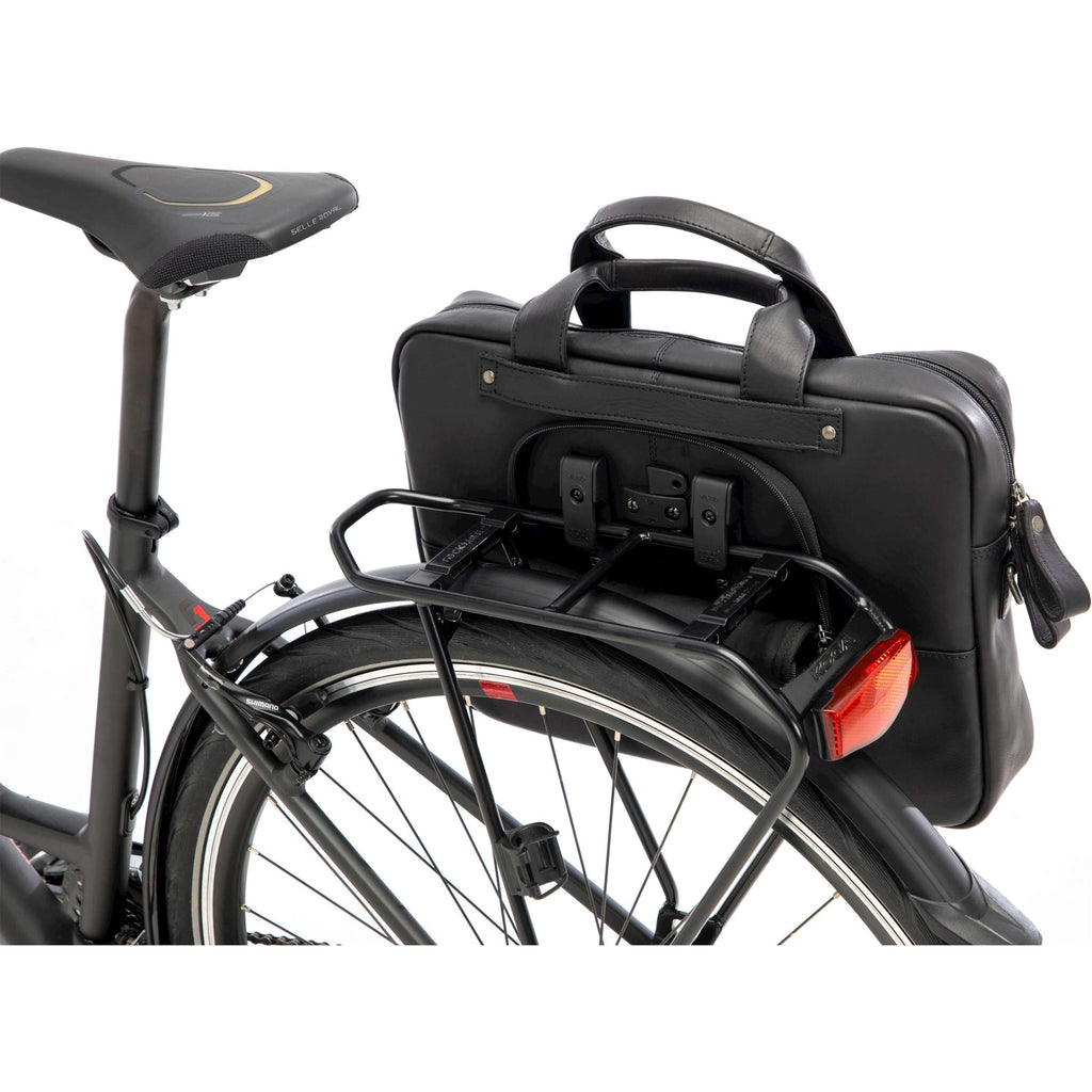 Neue Looxs Laptoptasche Luko aus Leder, 7,5 l, schwarz