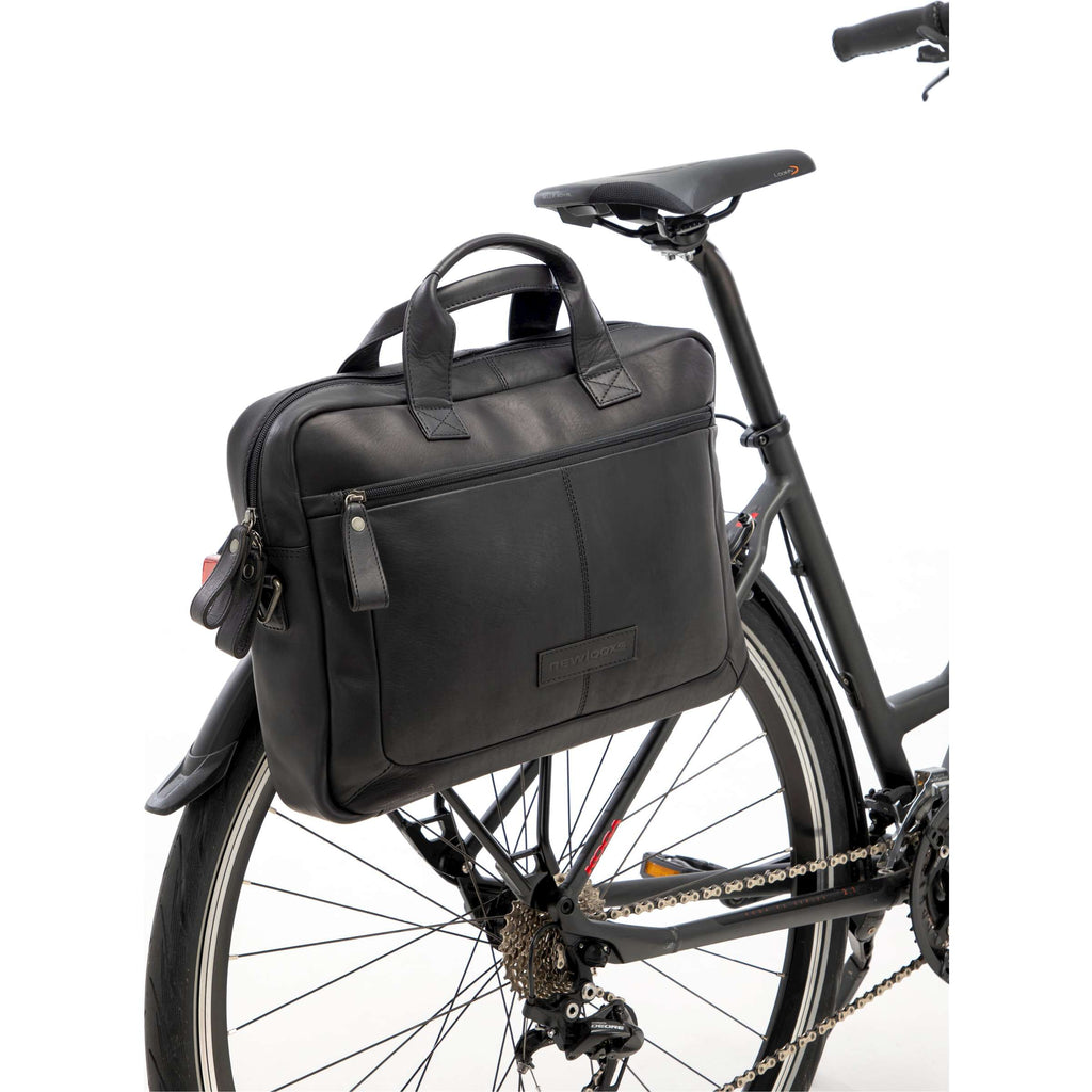 Neue Looxs Laptoptasche Luko aus Leder, 7,5 l, schwarz