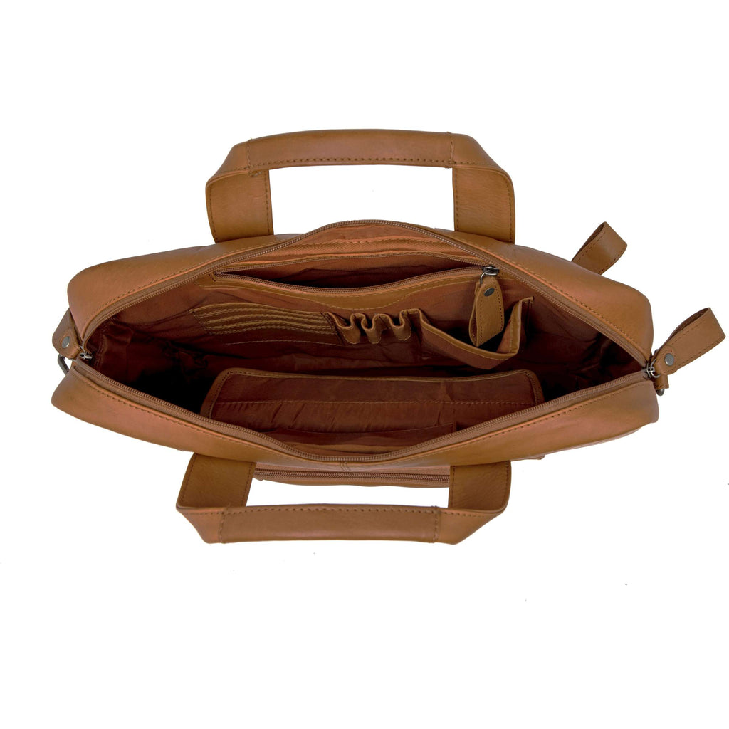 Neue Looxs Laptoptasche Luko Leder 7,5 l cognac