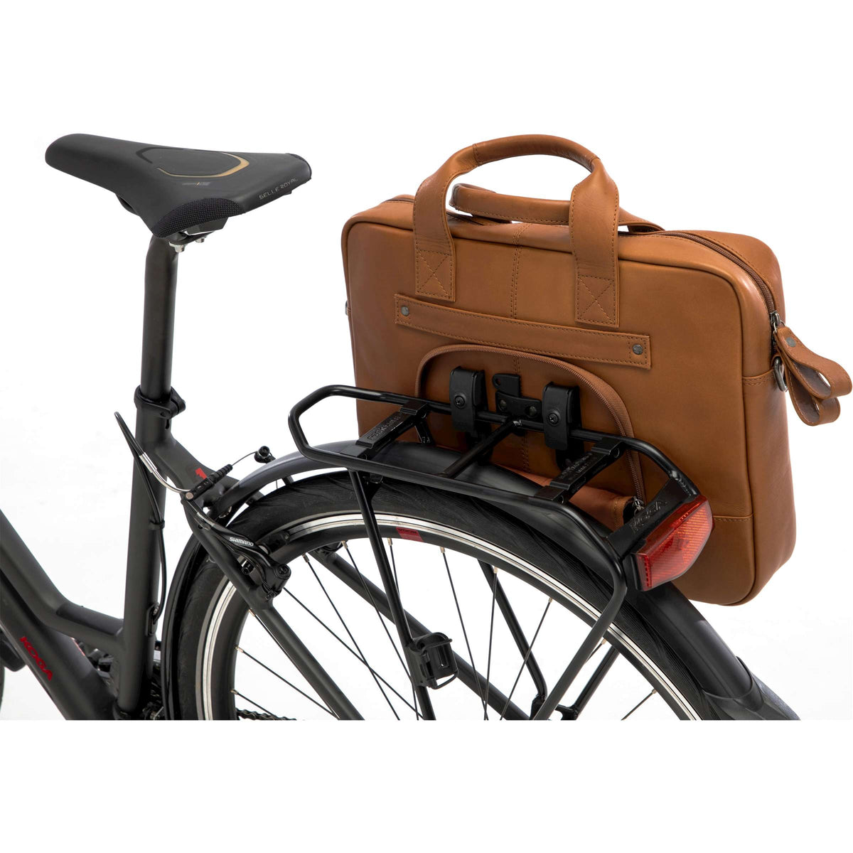Neue Looxs Laptoptasche Luko Leder 7,5 l cognac