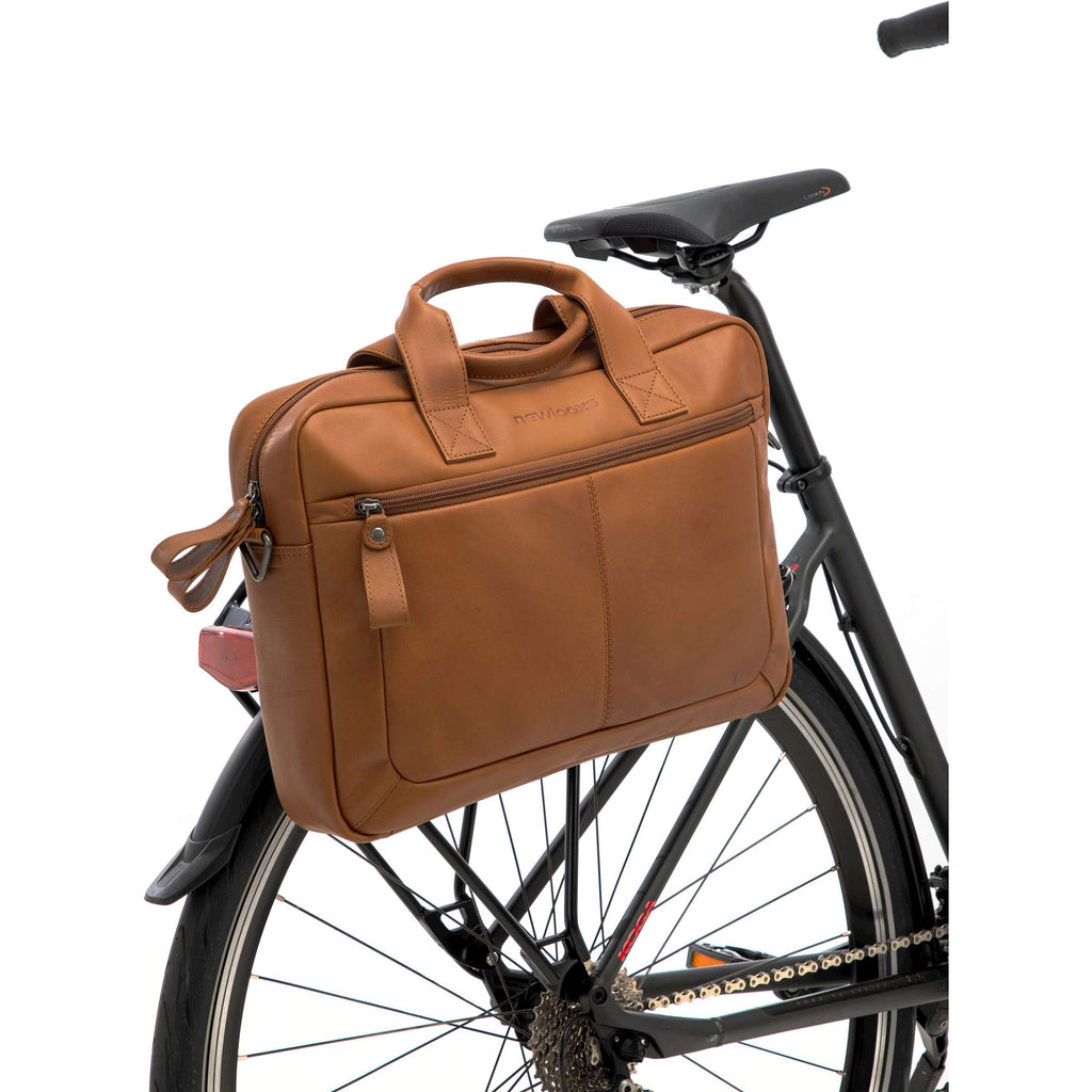 Neue Looxs Laptoptasche Luko Leder 7,5 l cognac