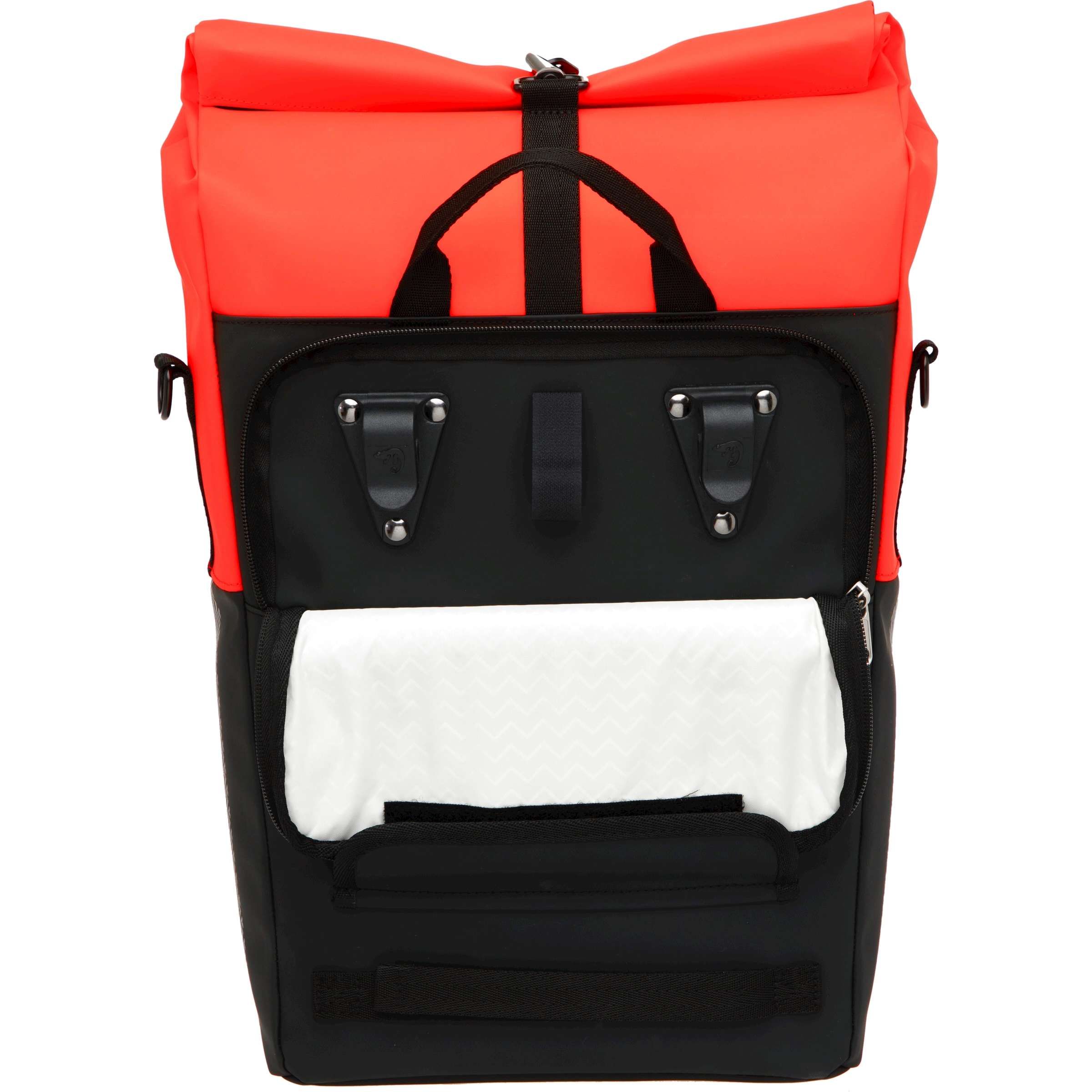 Neue Looxs Nyborg Fahrradtasche, 17 Liter, 30 x 17 x 37 cm, rot und schwarz