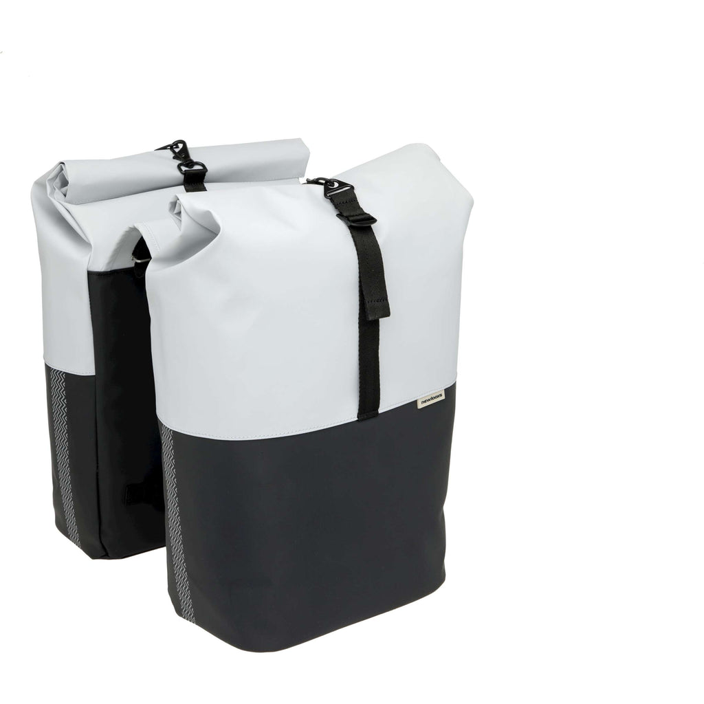 Neue Looxs Nyborg Doppel-Packtasche, 34 Liter – 30 x 17 x 37 cm (x2) – hellgrau-schwarz