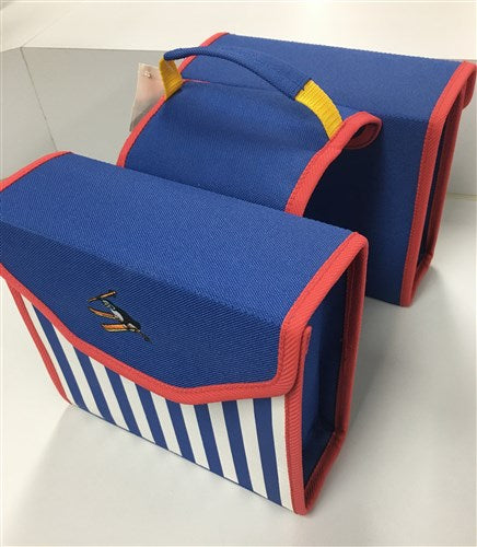Neue Looxs Kinder-Doppeltasche blau Nr. 91