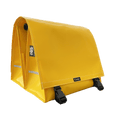 Clarijs fietstas dubbel xl pvc 46l met uitsparing geel