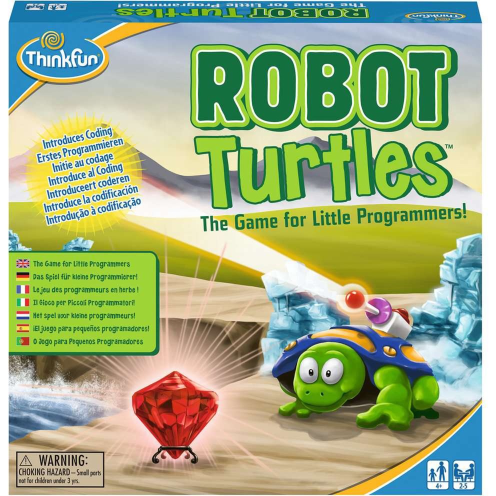 Think fun thinkfun robot turtles bordspel (nederlands, 2 - 5 spelers, 10 - 30 minuten, vanaf 4 jaar)