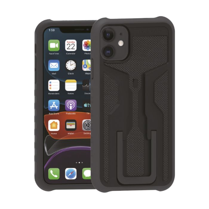 Topeak Ridecase iPhone 11 schwarz graues Set
