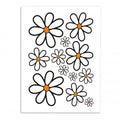 Transfer-set magrieten wit rood 94x24cm