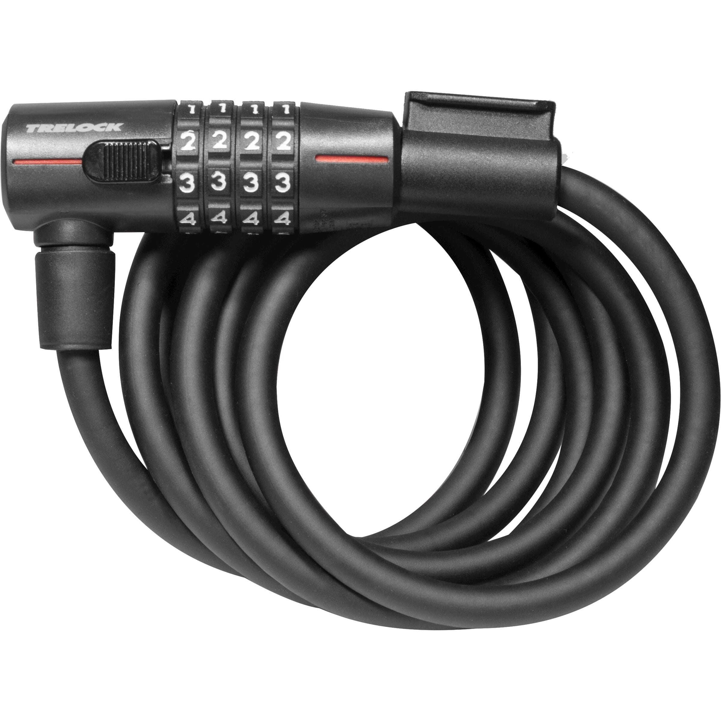 Trelock SK210 Spiralkabelschloss, Code 180, 10 mm, schwarz