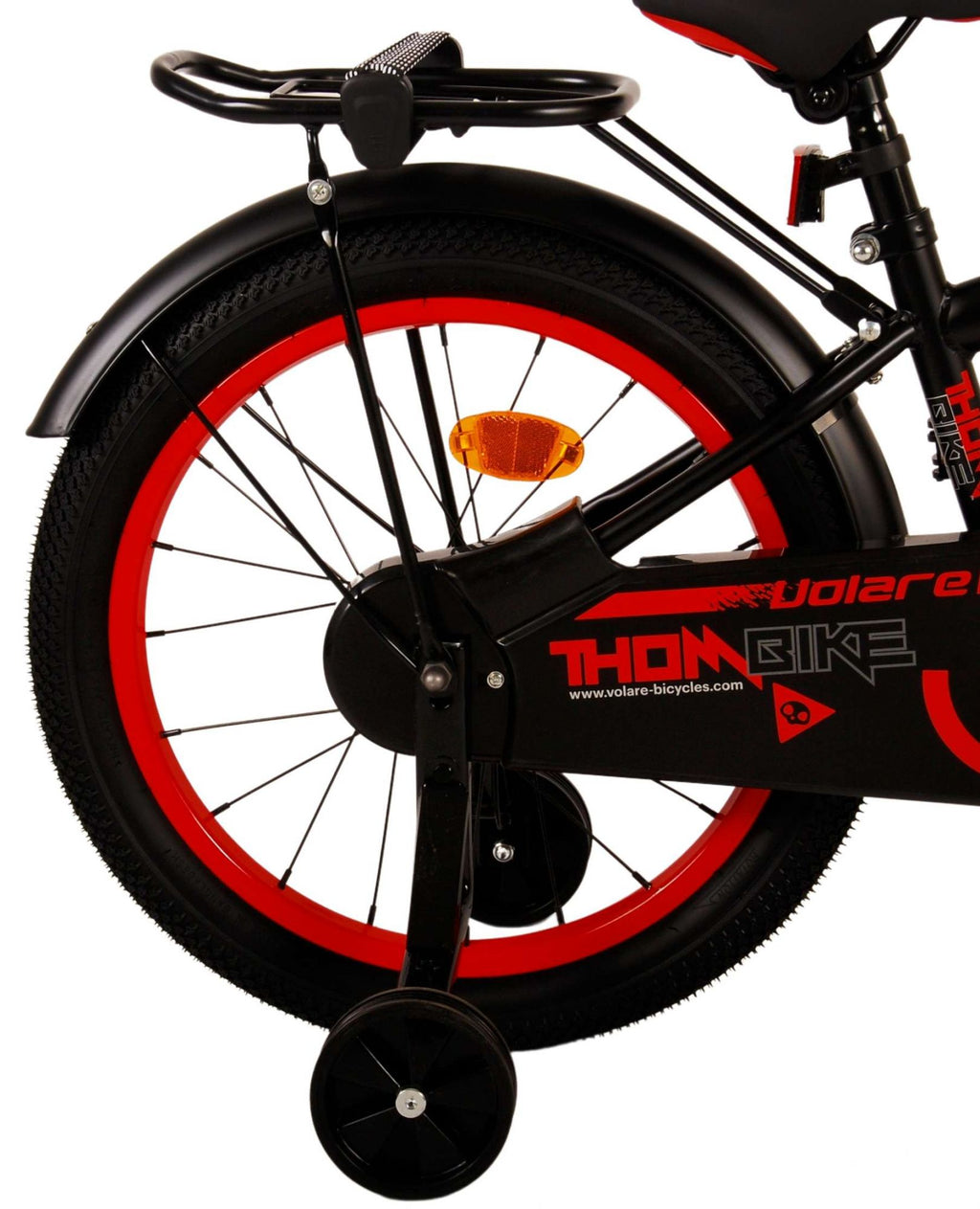 Volare Thombike Kinderfahrrad - Jungen - 18 Zoll - Schwarzrot