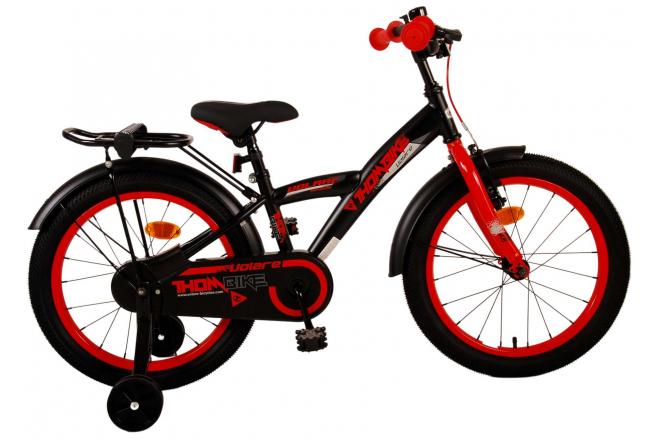 Volare Thombike Kinderfahrrad - Jungen - 18 Zoll - Schwarzrot