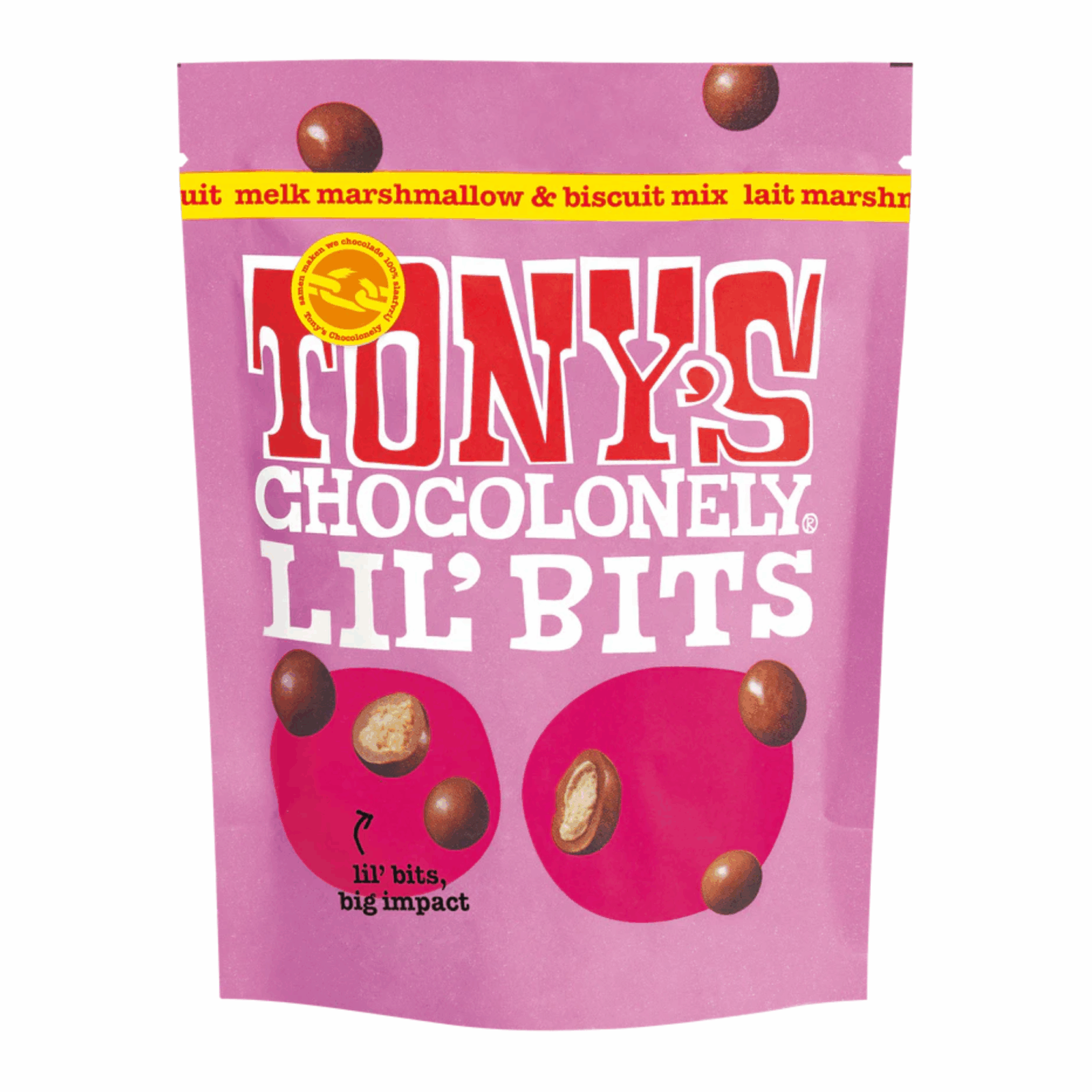 Tony's chocolonely lil' bits melk marshmallow biscuit (8x 150gr)