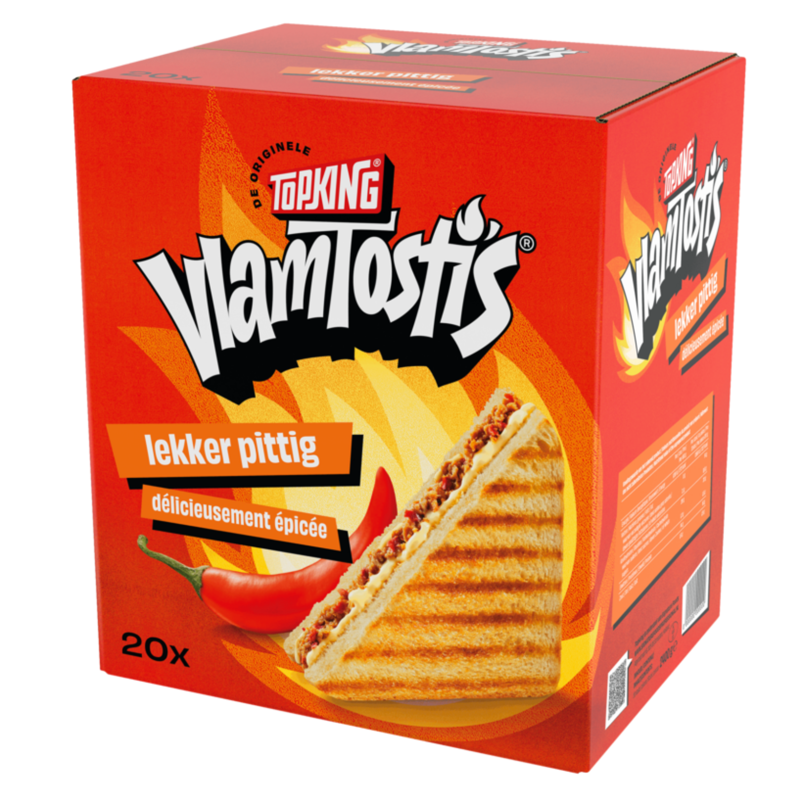 Topking vlamtosti's (20x120 gram)