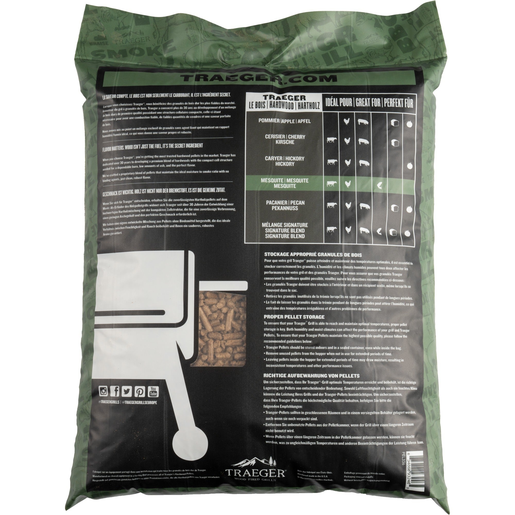 Traeger Traeger Pellets van hardhout Mesquite