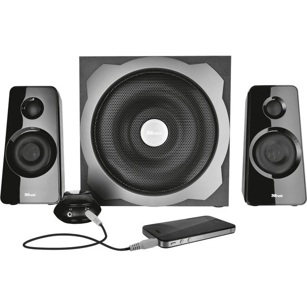 Trust tytan 2.1 subwoofer speakerset luidspreker (zwart, 17963, retail)