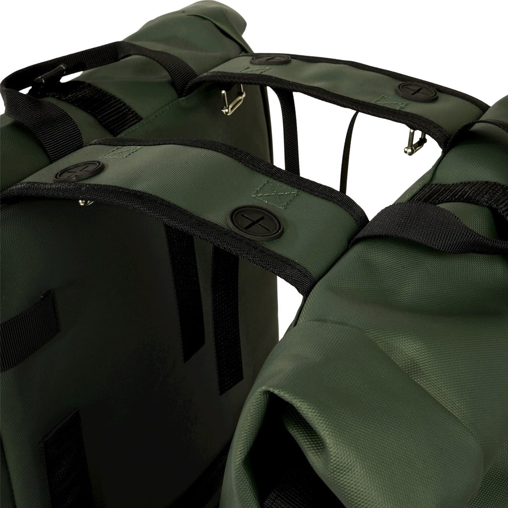Urbanproof tas double roll up recycle 38l groen