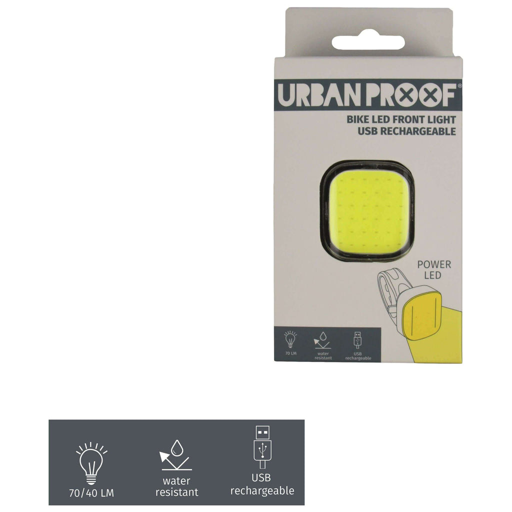 Urban Proof Hochleistungs-LED-Stirnlampe (quadratisch) – USB-aufladbar