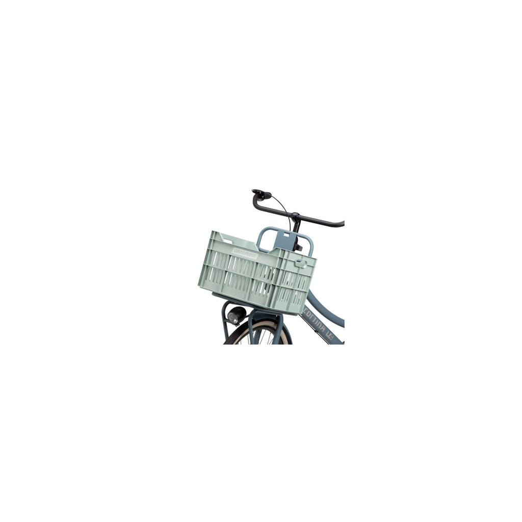 Recycelte Urban Proof Click Fahrradbox, 30 Liter – Nebelgrün