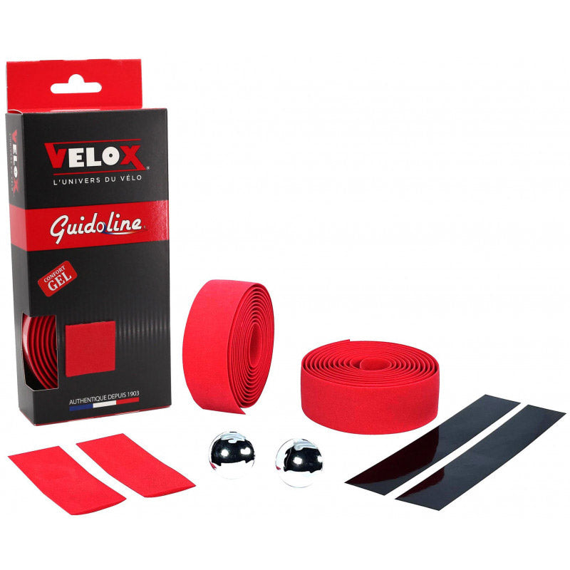 Velox Lenkerband Maxi Cork Gel rot (2 Stück)