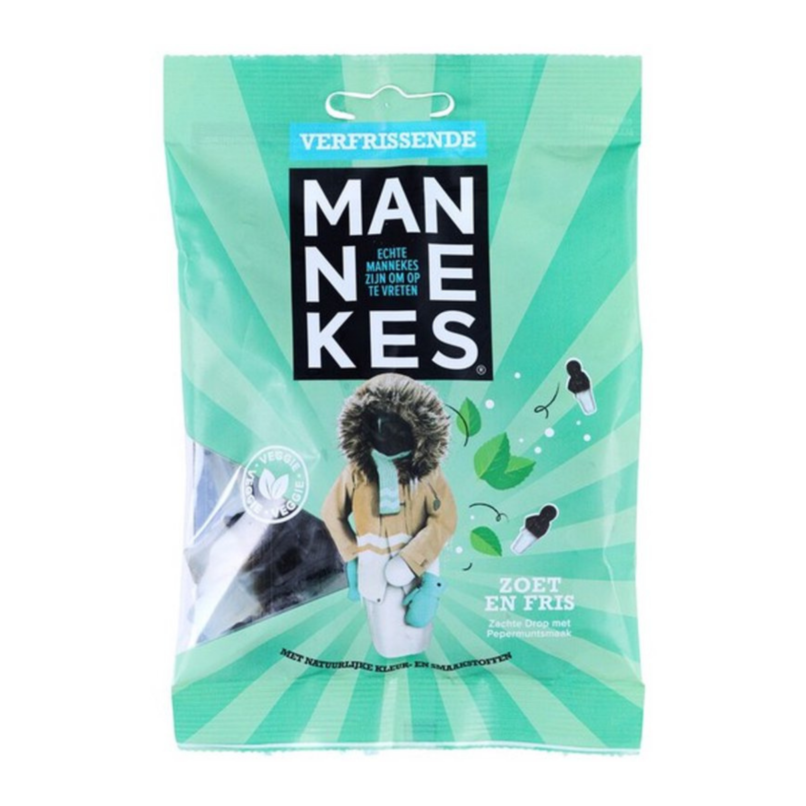 Echte mannekes verfrissende mannekes zakje (25x 100 gr)