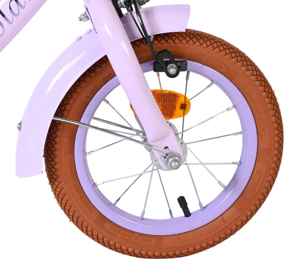 Volare Ashley Kinderfahrrad - Mädchen - 12 Zoll - Lila - Zwei Handbremsen
