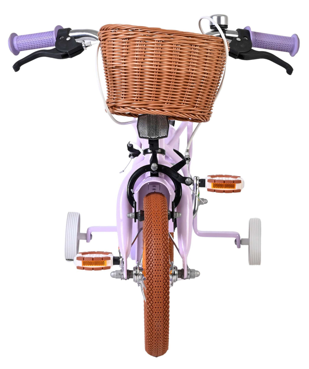Volare Ashley Kinderfahrrad - Mädchen - 12 Zoll - Lila - Zwei Handbremsen
