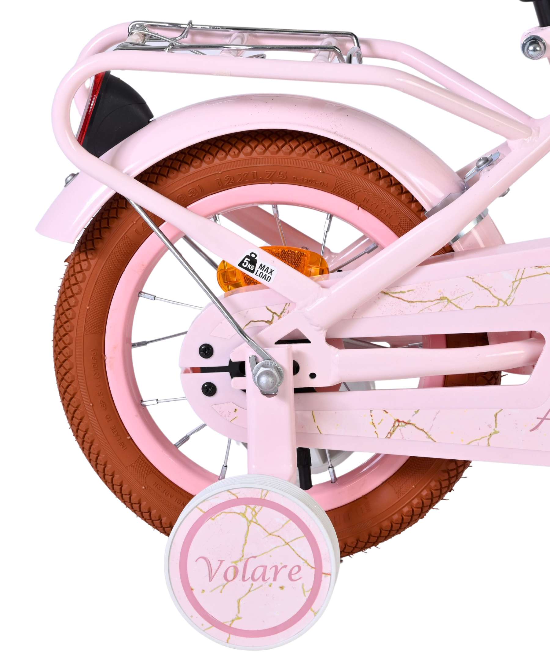 Volare Ashley Kinderfahrrad – Mädchen – 12 Zoll – Rosa