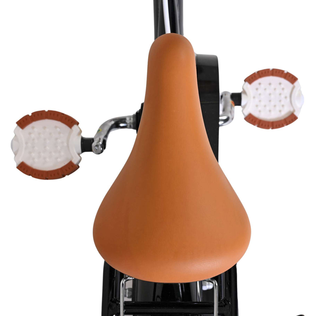 Volare Ashley Kinderfahrrad - Mädchen - 12 Zoll - Schwarz - Zwei Handbremsen