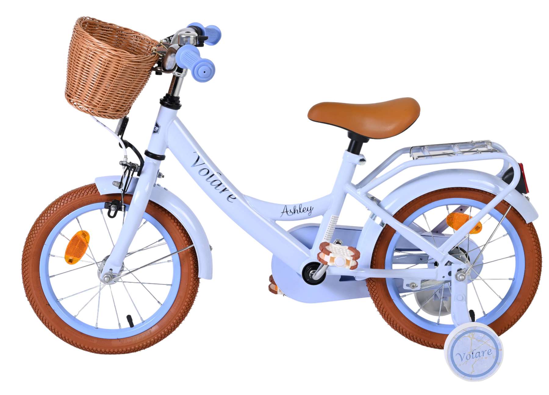 Volare ashley kinderfiets - meisjes - 14 inch - pastel blauw