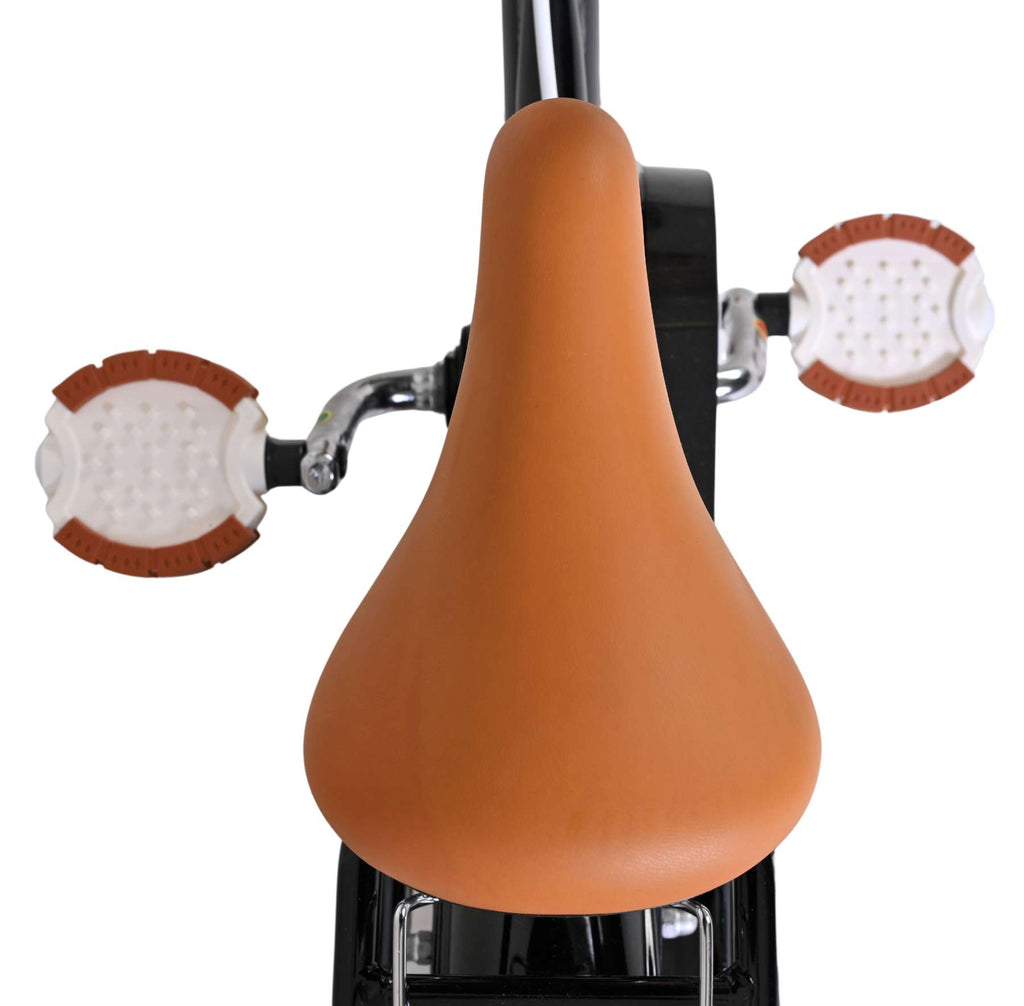 Volare Ashley Kinderfahrrad - Mädchen - 14 Zoll - Schwarz - Zwei Handbremsen