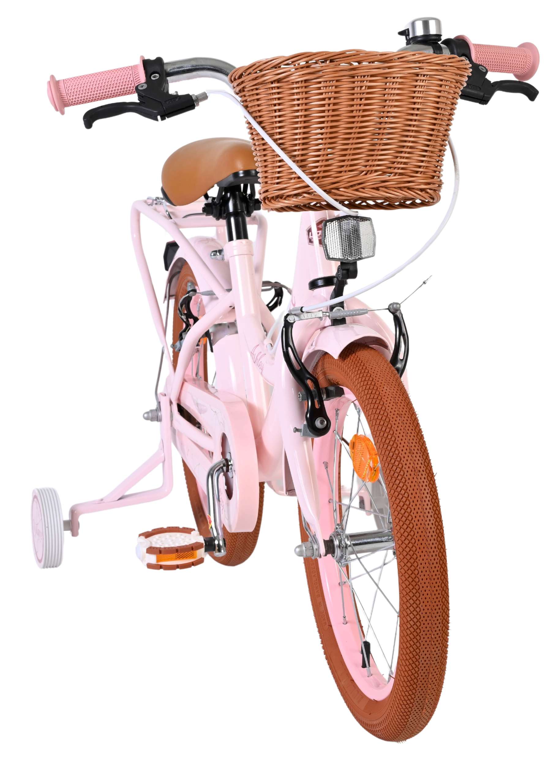 Volare ashley kinderfiets - meisjes - 16 inch - roze - twee handremmen