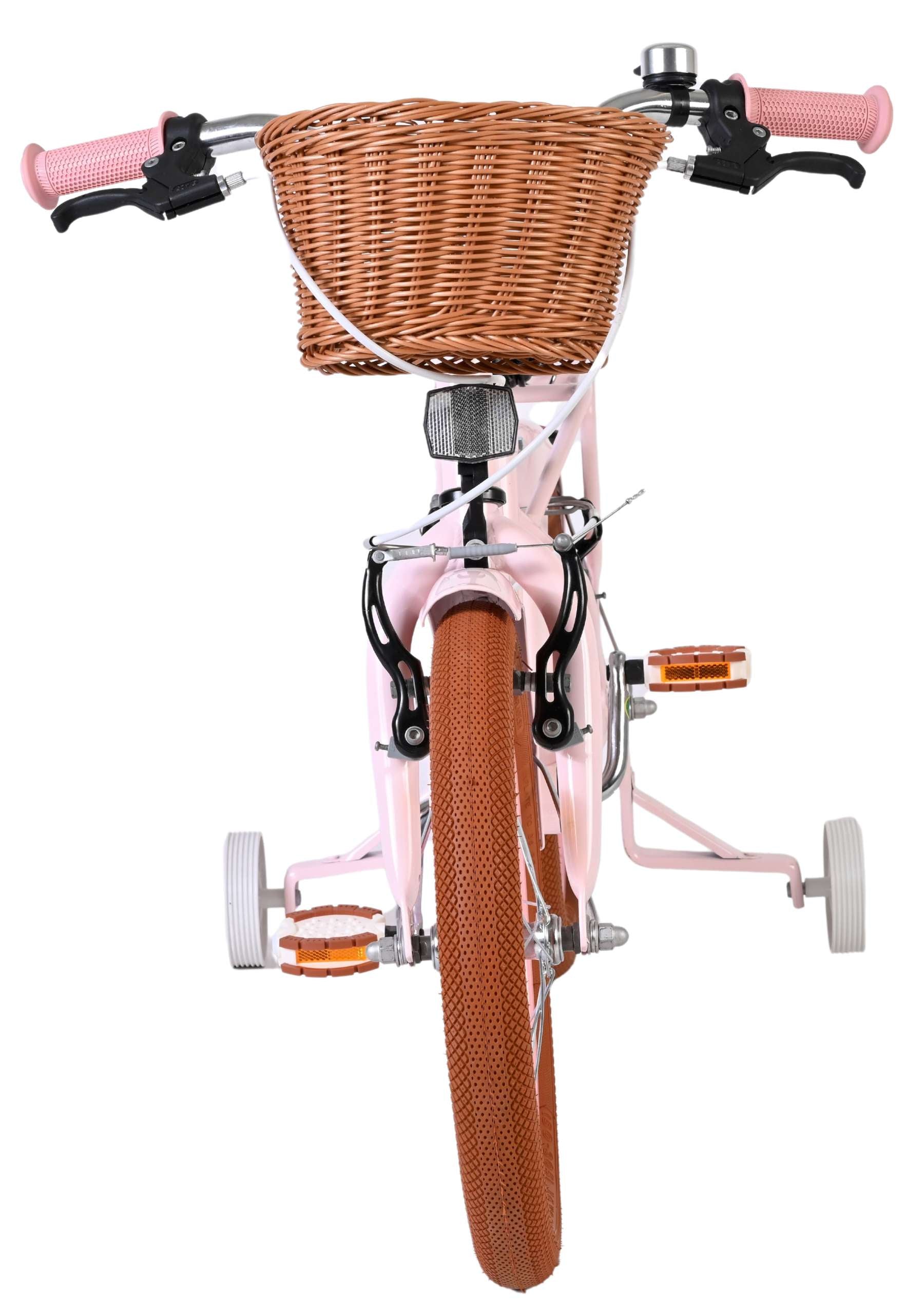 Volare ashley kinderfiets - meisjes - 16 inch - roze - twee handremmen