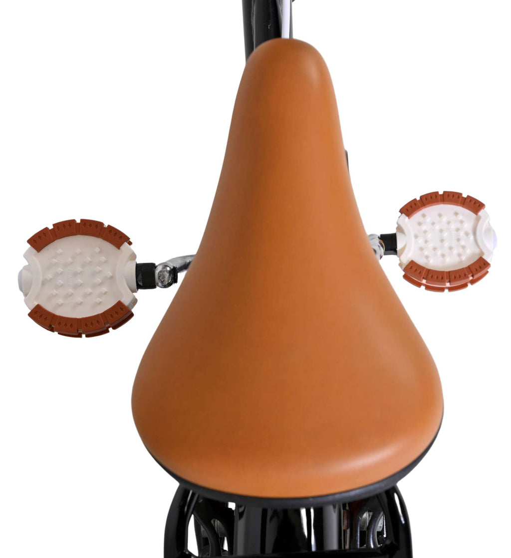 Volare ashley kinderfiets - meisjes - 16 inch - zwart - twee handremmen