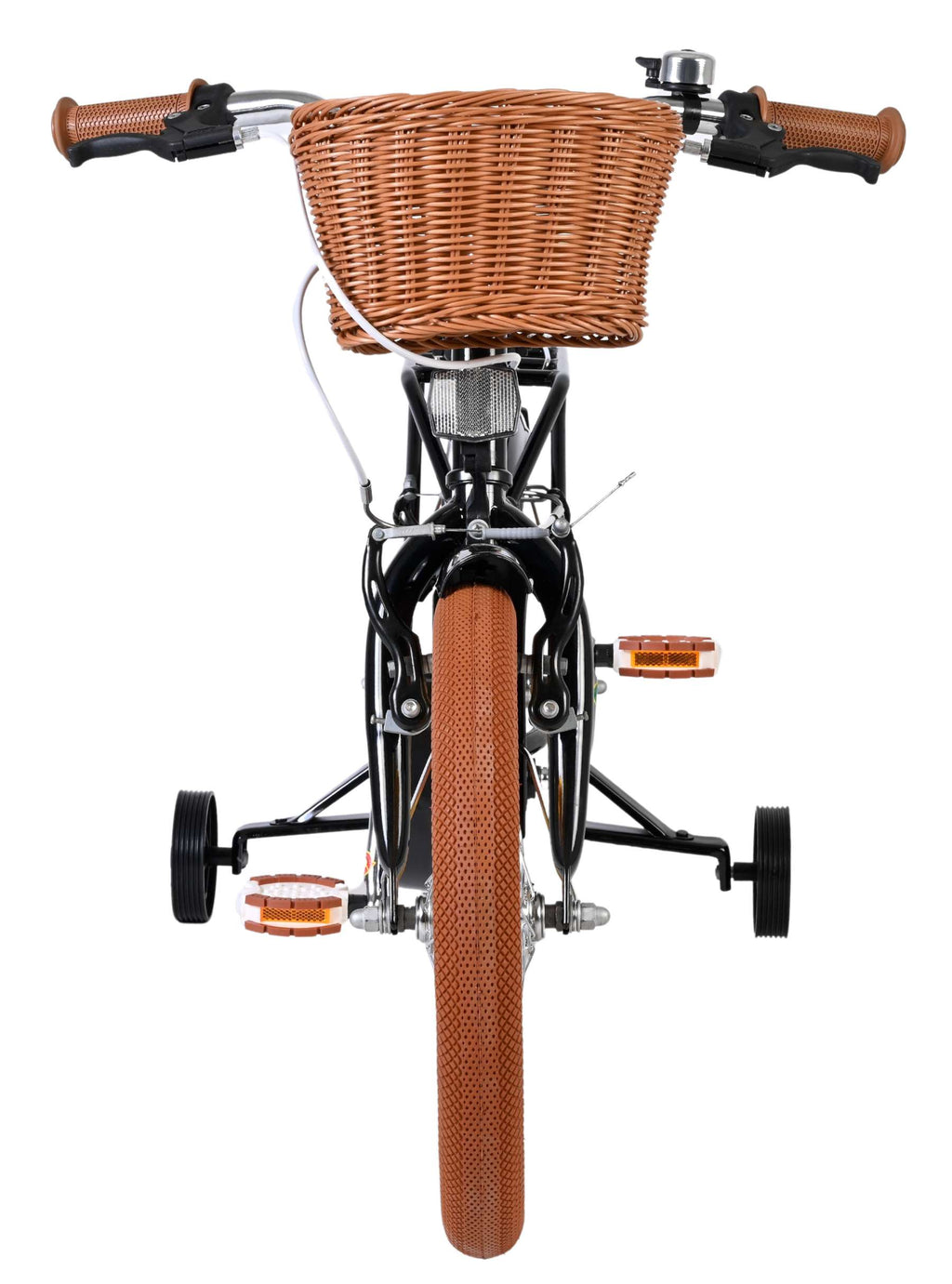 Volare ashley kinderfiets - meisjes - 16 inch - zwart - twee handremmen