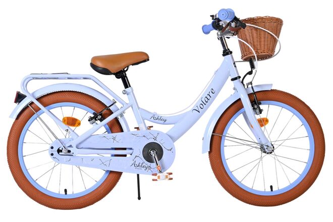 Volare ashley kinderfiets - meisjes - 18 inch - pastel blauw - twee handremmen