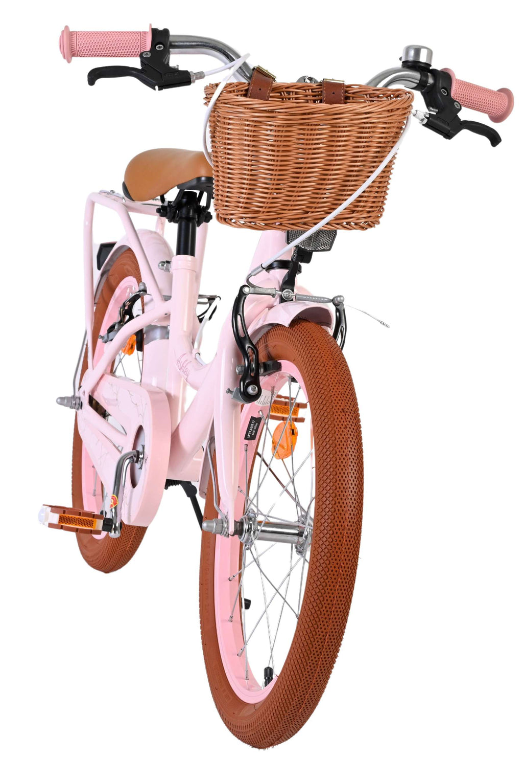 Volare ashley kinderfiets - meisjes - 18 inch - roze - twee handremmen