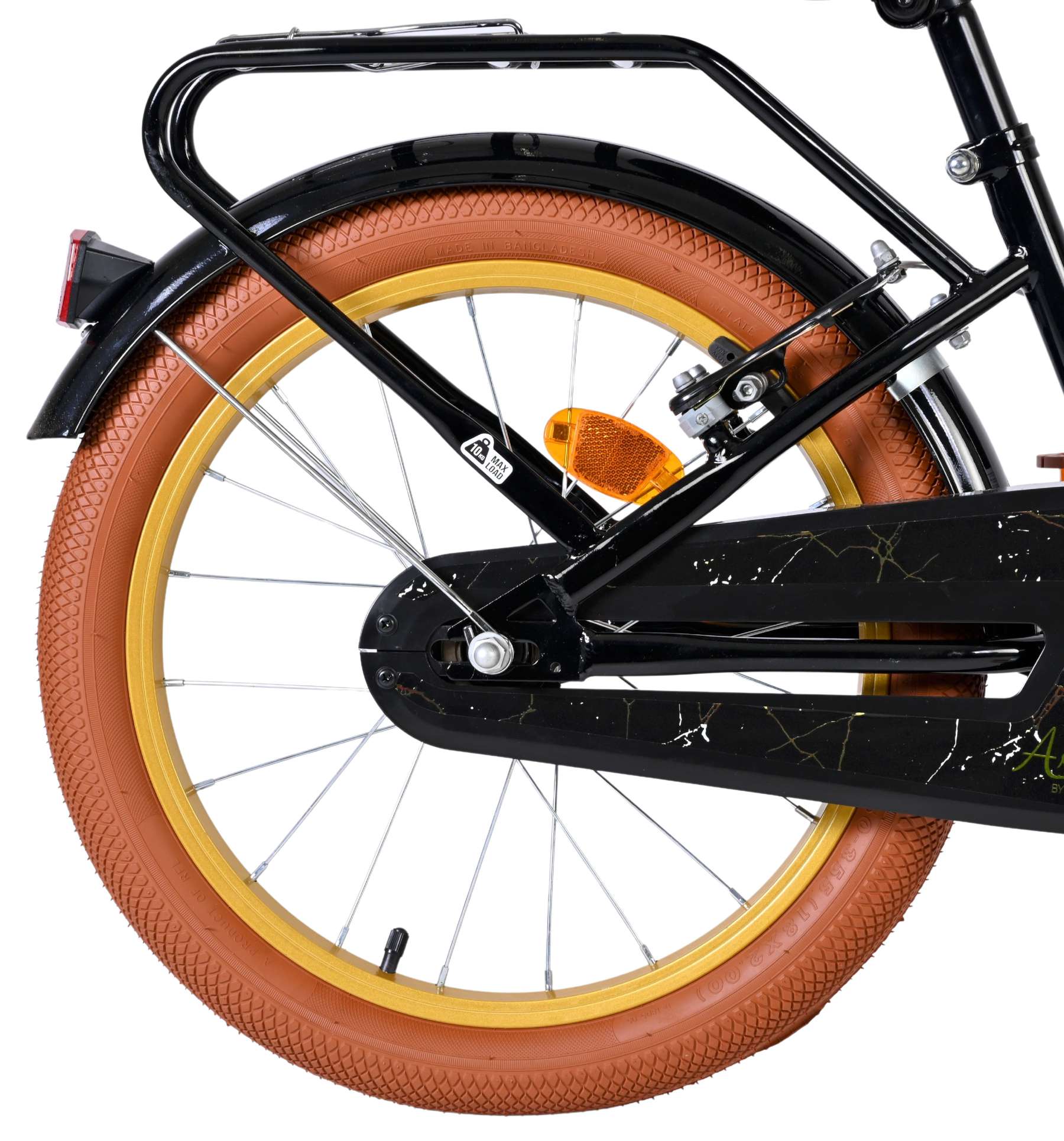 Volare ashley kinderfiets - meisjes - 18 inch - zwart - twee handremmen